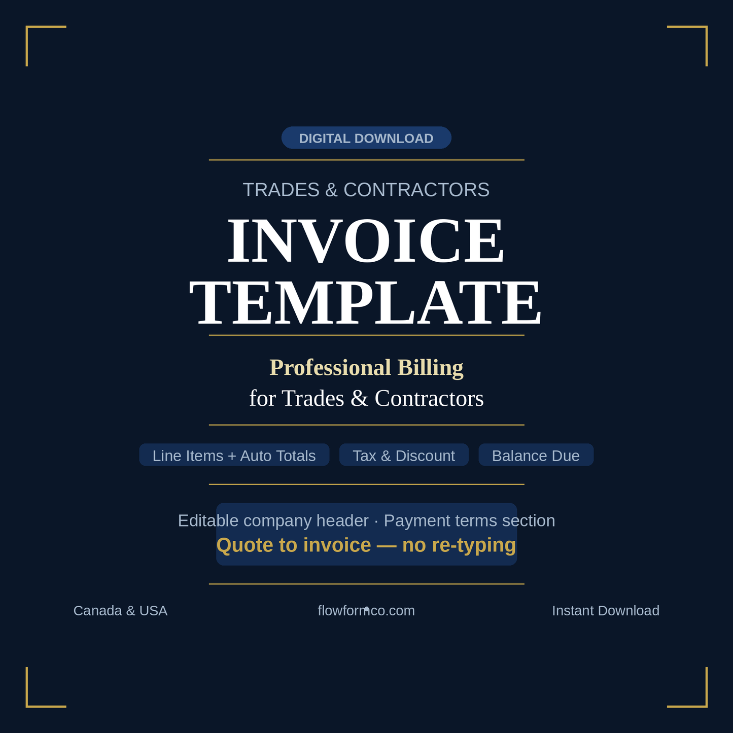 Invoice Template (Excel)