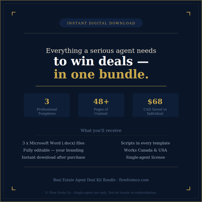 Real Estate Agent Deal Kit — Bundle