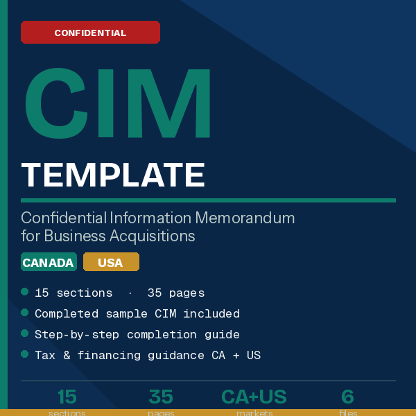 Full CIM Template plus guide and sample