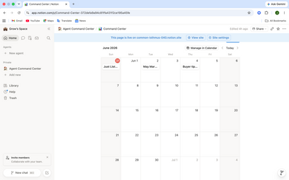 Agent Command Center — Notion Real Estate Operating System | CRM, Pipeline & GCI Tracker for Agents