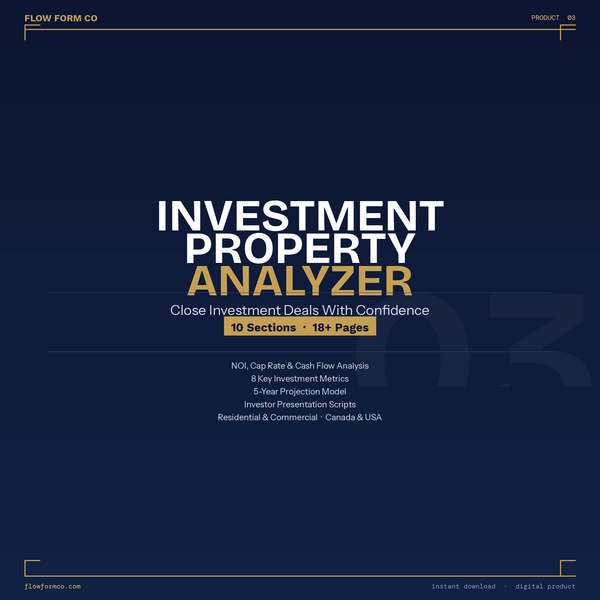 Investment Property Analyzer — Excel Calculator + Word Report