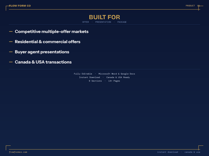 Offer Presentation Package