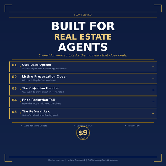 5 Must-Have Scripts Every Real Estate Agent Needs